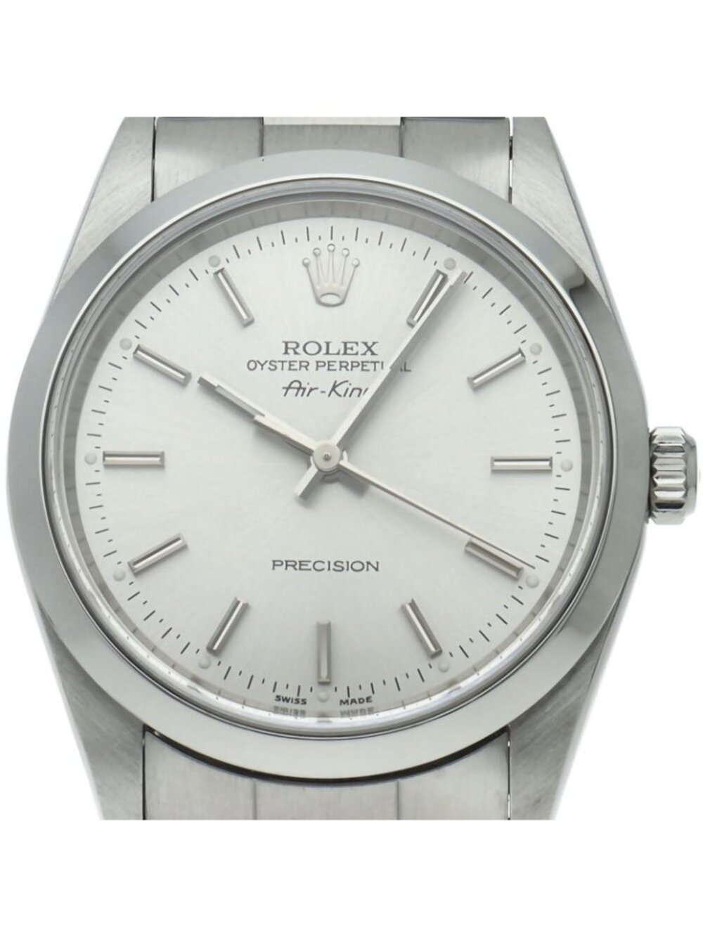 Rolex Air King SS Watch Silver